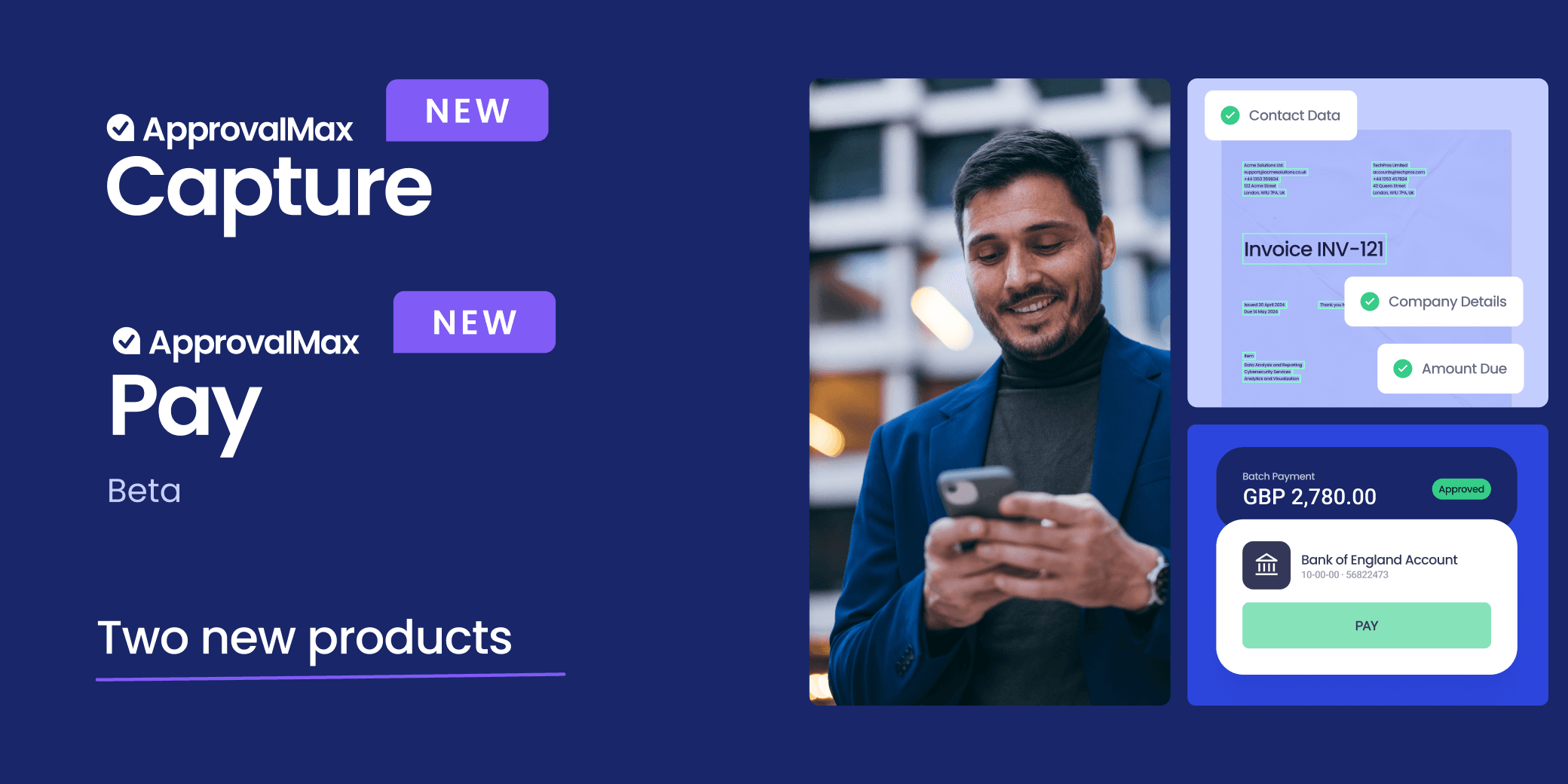 ApprovalMax announces ApprovalMax Capture & ApprovalMax Pay (Beta) for end-to-end accounts payable automation logo