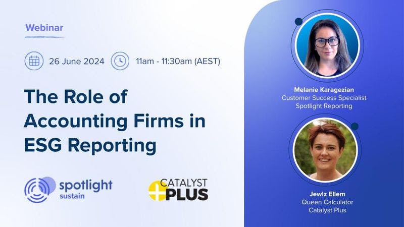 The Role of Accounting Firms in ESG Reporting with Spotlight Reporting image