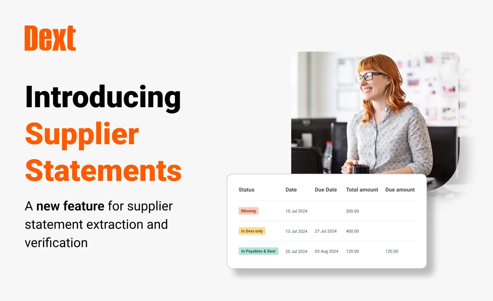 Supplier Statements – Dext’s new feature for supplier statement extraction and verification image