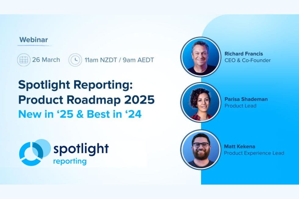 Spotlight Reporting Product Roadmap 2025 logo